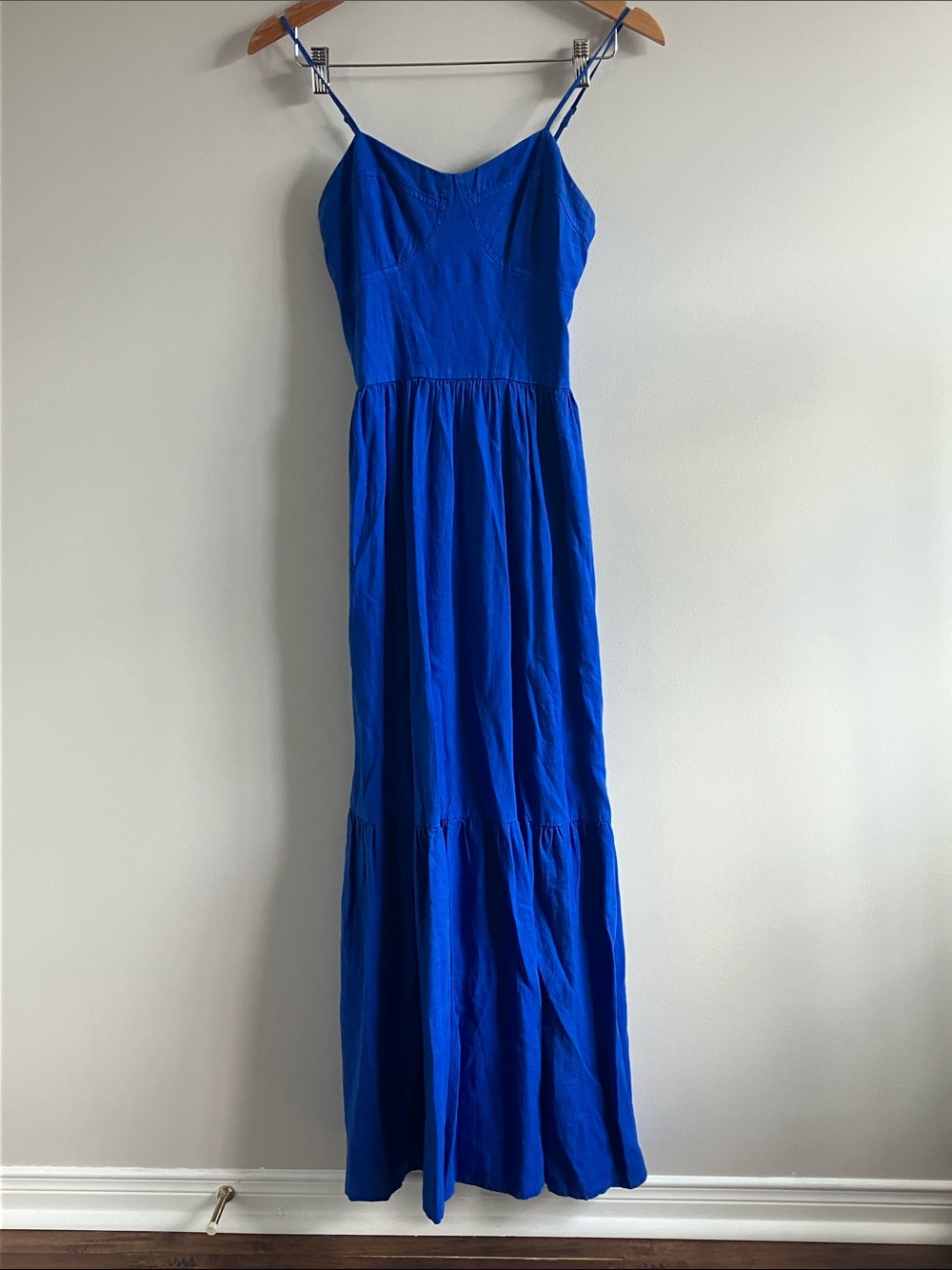Young Fabulous and Broke Skipper sundress Blue Spaghetti Strap Maxi Dress